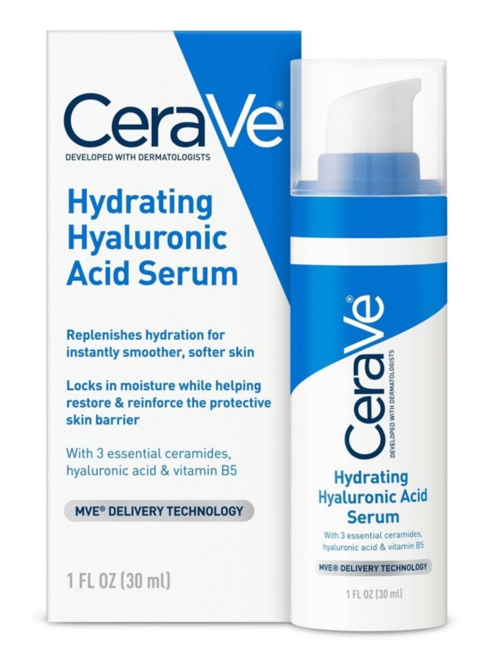 NIB CeraVe Hydrating Hyaluronic Acid Serum 1 oz / 30ml